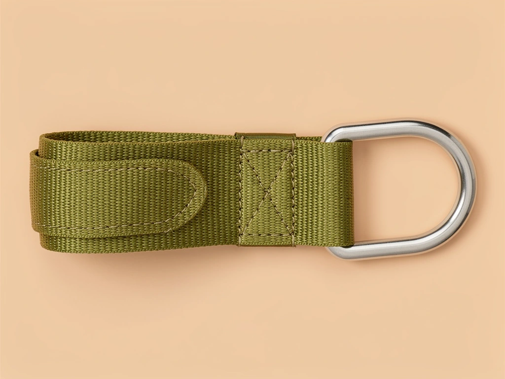 Ring-End Tow Strap — 50 mm polyester webbing; welded steel D-ring